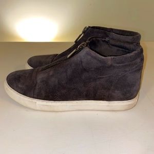 Gray Felt High Top Sneaker